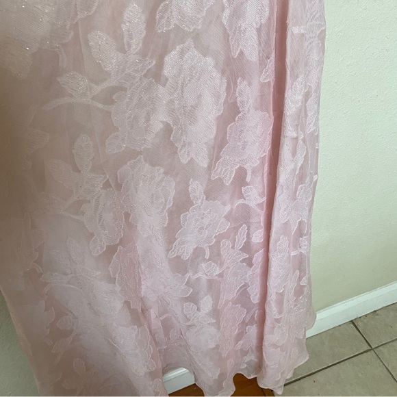 House of Cb XS D-DD 'Seren' Soft Pink Floral Lace Back Maxi Dress NWOT size XS - Picture 12 of 15